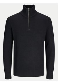 Jack & Jones - Jack&Jones Sweter Perfect 12257773 Czarny Regular Fit. Kolor: czarny. Materiał: bawełna #6