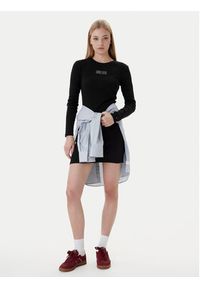Tommy Jeans Sukienka codzienna Linear DW0DW21902 Czarny Slim Fit. Okazja: na co dzień. Kolor: czarny. Materiał: bawełna. Typ sukienki: proste. Styl: casual #2