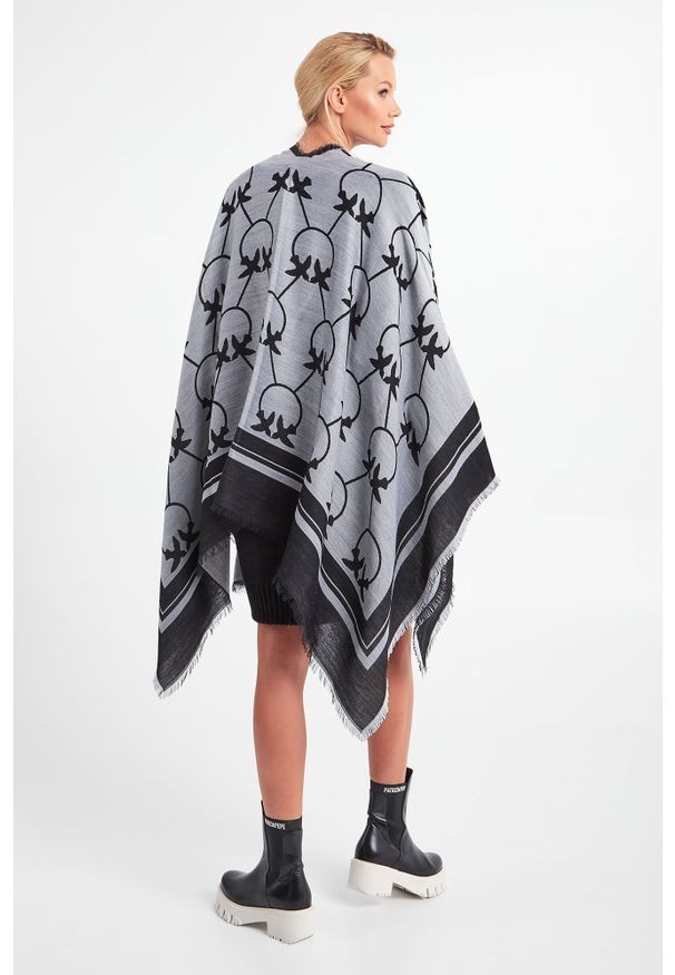 Pinko - PONCZO PODOR PINKO. Materiał: wełna. Wzór: nadruk