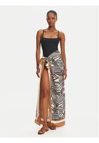 Max Mara Beachwear Chusta Ottico 2516541019 Beżowy. Kolor: beżowy. Materiał: jedwab, materiał #3