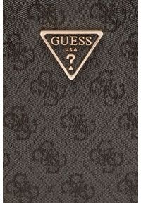 Guess - GUESS Szara damska shopperka Victtoria Large 2 w 1. Kolor: szary. Materiał: skórzane #10