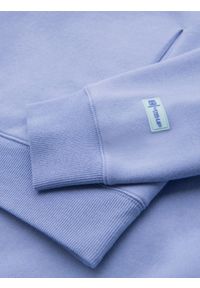 Ombre Clothing - Dresowa bluza unisex z kapturem i kieszeniami – lawendowa V9 OU-SNBC-0105 - XL/XXL. Okazja: na co dzień. Typ kołnierza: kaptur. Kolor: fioletowy. Materiał: dresówka. Wzór: aplikacja. Styl: casual #8