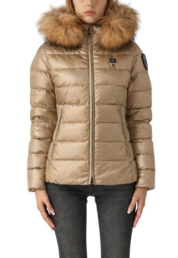 Blauer USA - BLAUER Brązowa kurtka damska Arcadia Short Jackets, Rozmiar XL. Kolor: brązowy