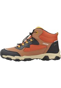 Geox - Buty GEOX J MAGNETAR BOY B ABX Pomarańczowy. Kolor: pomarańczowy. Materiał: syntetyk, tkanina. Sport: turystyka piesza