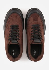 Born2be - Brązowe Sneakersy VICES na Platformie w Stylu lat 90. Donah. Kolor: brązowy. Sezon: lato. Obcas: na platformie #2