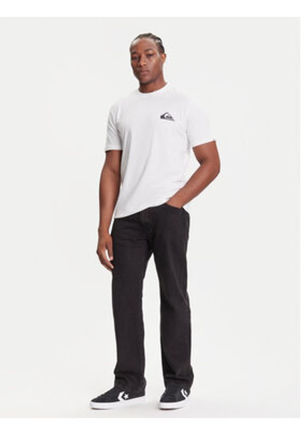Quiksilver T-Shirt EQYZT08181 Biały Regular Fit. Kolor: biały. Materiał: bawełna