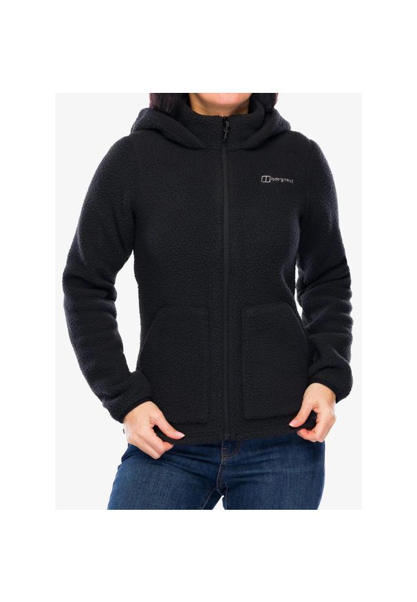 Polar damski z kapturem Berghaus Darria FZ Hooded Jacket. Typ kołnierza: kaptur. Kolor: czarny. Materiał: polar. Sport: turystyka piesza