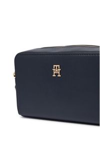 TOMMY HILFIGER - Tommy Hilfiger Torebka Th Joy Camera Bag Corp AW0AW19315 Granatowy. Kolor: niebieski. Materiał: skórzane #4