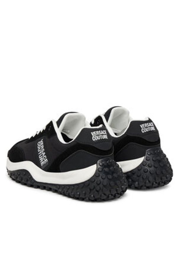 Versace Jeans Couture Sneakersy 79YA3SN4 ZSD02 Czarny. Kolor: czarny. Materiał: materiał