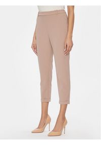 Vero Moda Chinosy Sara 10299871 Beżowy Straight Fit. Kolor: beżowy. Materiał: syntetyk