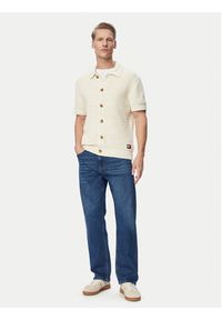 Tommy Jeans Koszula Crochet DM0DM23373 Beżowy jasny Regular Fit. Kolor: beżowy. Materiał: syntetyk #2