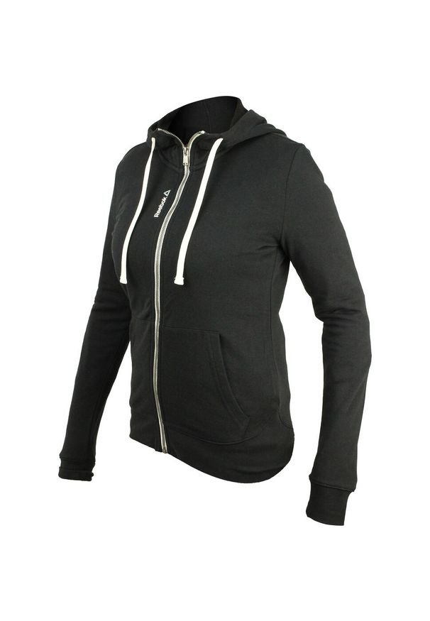Bluza z kapturem Reebok Fitness El French Terry, Kobiety. Typ kołnierza: kaptur. Kolor: czarny. Materiał: elastan, materiał. Sport: fitness