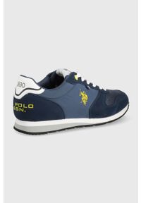 U.S. Polo Assn. buty kolor granatowy. Nosek buta: okrągły. Zapięcie: sznurówki. Kolor: niebieski. Materiał: guma. Obcas: na obcasie. Wysokość obcasa: niski #5