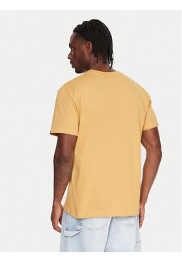 Quiksilver T-Shirt Ev Comp Logo EQYZT08182 Żółty Regular Fit. Kolor: żółty. Materiał: bawełna