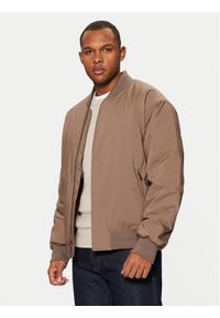 Calvin Klein Kurtka bomber Hero 00040EM567 Beżowy Regular Fit. Kolor: beżowy. Materiał: syntetyk