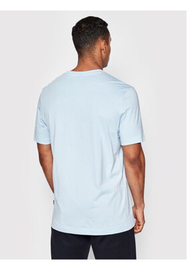 BOSS - Boss T-Shirt Thompson 01 50468347 Błękitny Regular Fit. Kolor: niebieski. Materiał: bawełna