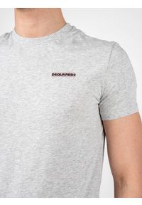 DSQUARED2 - Dsquared2 T-shirt "C-Neck" | D9M203040 | Mężczyzna | Szary Melanż. Okazja: na co dzień. Kolor: szary. Materiał: bawełna, elastan. Wzór: melanż. Styl: casual #3
