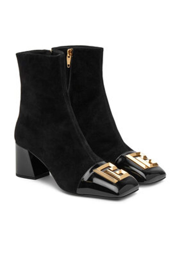 Balmain Botki DN1TE036LCSV Czarny. Kolor: czarny. Materiał: skóra