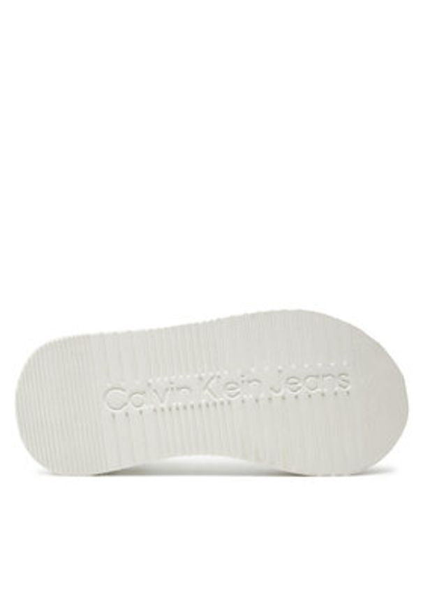 Calvin Klein Jeans Sandały Sandal Velcro Webbing Dc YW0YW01353 Biały. Kolor: biały. Materiał: materiał
