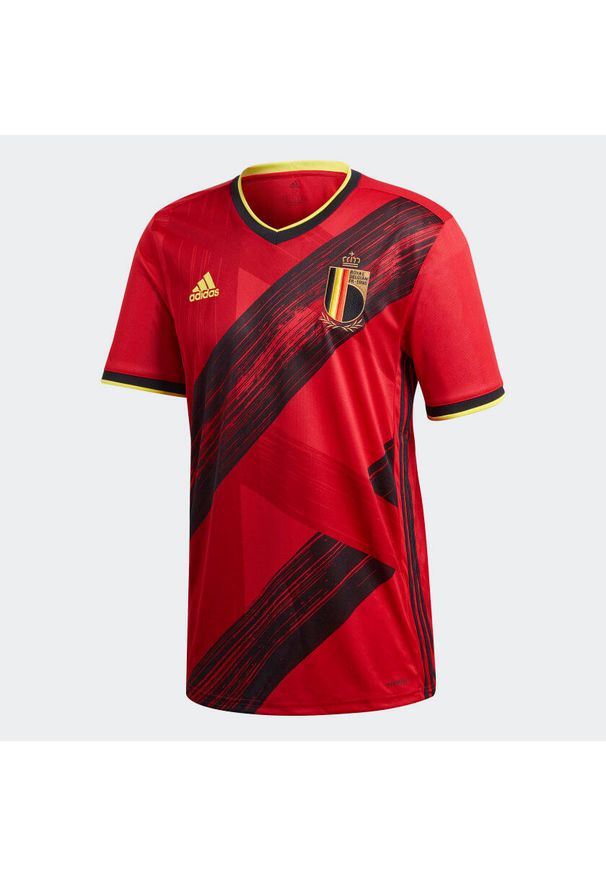 Adidas - Koszulka domowa Belgique 2020. Kolor: czerwony, czarny, wielokolorowy. Materiał: materiał