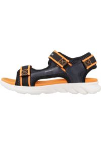 Sandały Geox J Sandal Airadyum B. Kolor: czarny, pomarańczowy, wielokolorowy, żółty. Materiał: tkanina, syntetyk