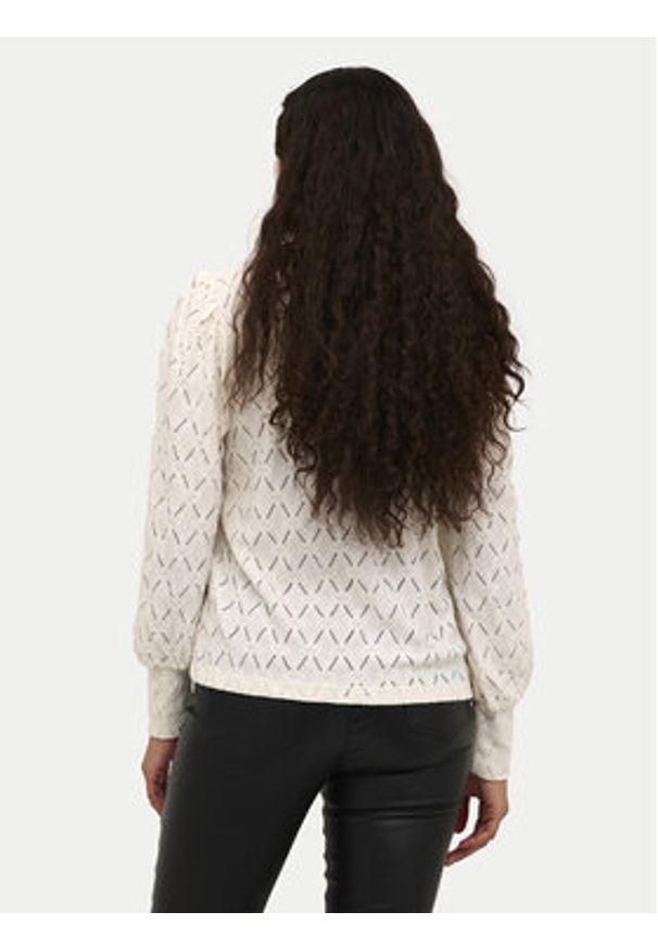 Kaffe Bluzka Tine 10509099 Écru Regular Fit. Kolor: kremowy. Materiał: syntetyk