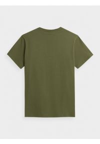 outhorn - T-shirt gładki męski. Materiał: materiał, bawełna, jersey. Wzór: gładki #4