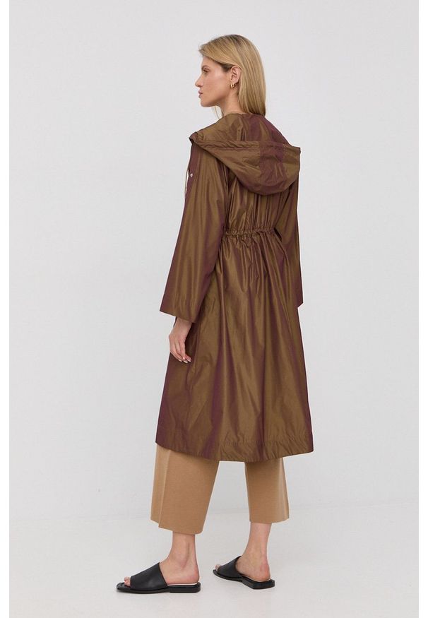 MAX&Co. parka damska kolor zielony przejściowy. Okazja: na co dzień. Kolor: zielony. Materiał: materiał. Styl: casual
