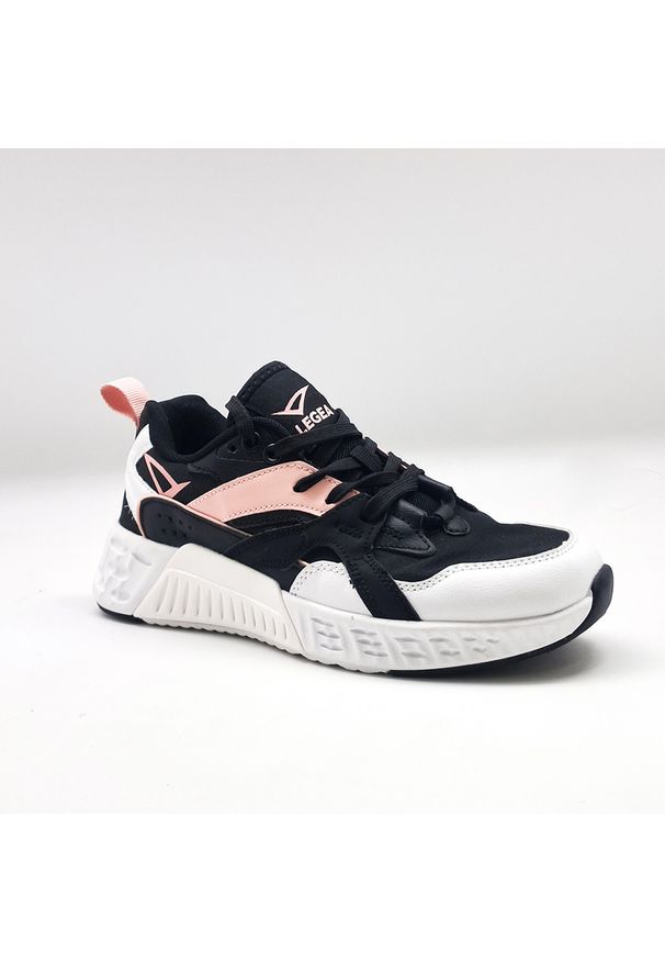 LEGEA - But sportowy RUNA czarno-różowy. Kolor: czarny, wielokolorowy, biały. Szerokość cholewki: normalna. Sport: fitness