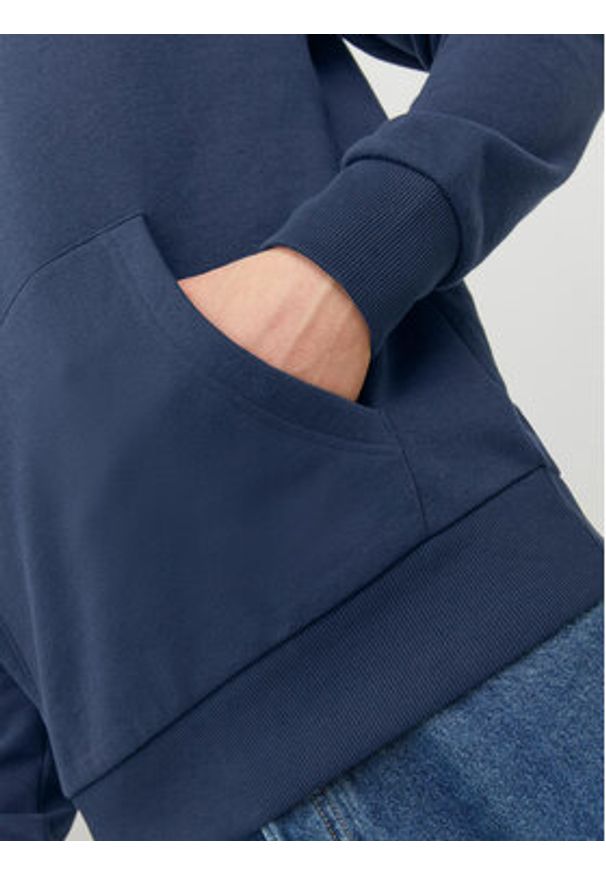 Jack & Jones Bluza Josh 12236513 Granatowy Standard Fit. Kolor: niebieski. Materiał: syntetyk, bawełna
