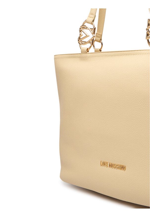 Love Moschino - LOVE MOSCHINO Torebka JC4005PP1OLB0129 Beżowy. Kolor: beżowy. Materiał: skórzane