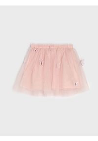 Sinsay - Spódnica bombka z aplikacjami 3D - różowy. Kolor: różowy. Wzór: aplikacja #1