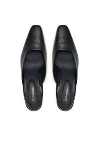 Calvin Klein Czółenka Heel Mule Pump 50 - Lth HW0HW02551 Czarny. Kolor: czarny. Materiał: skóra