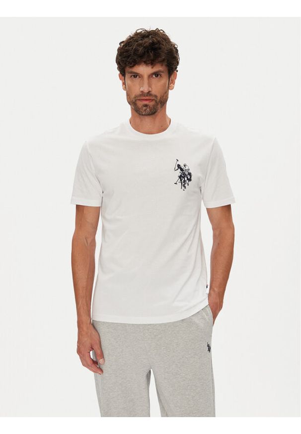 U.S. Polo Assn. T-Shirt MUP4367 Biały Regular Fit. Typ kołnierza: polo. Kolor: biały. Materiał: bawełna