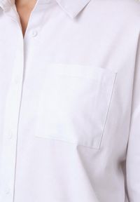 Born2be - Biała Bawełniana Koszula o Kroju Oversize Nororena. Okazja: na co dzień. Kolor: biały. Materiał: bawełna. Styl: elegancki, casual #2
