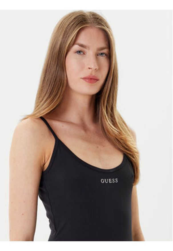 Guess Kombinezon V5RD06 KCD02 Czarny Regular Fit. Kolor: czarny. Materiał: syntetyk