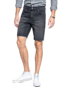 Wrangler - MĘSKIE SZORTY JEANSOWE WRANGLER 5 POCKET SHORT LIKE A CHAMP W14CHT120 112126594. Materiał: jeans