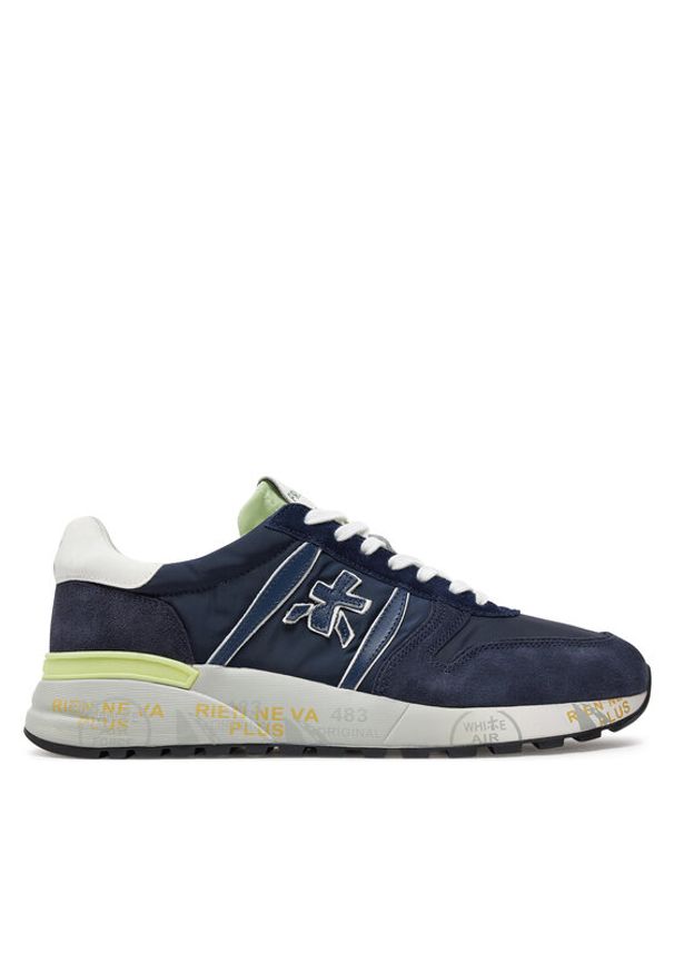 Premiata Sneakersy LANDER_6634 Granatowy. Kolor: niebieski