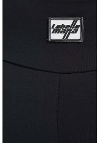 LABELLAMAFIA - LaBellaMafia top i szorty treningowe Waves kolor czarny. Kolor: czarny. Materiał: skóra, dzianina #2