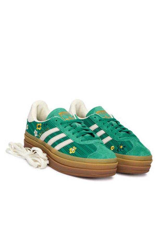 Adidas - adidas Sneakersy Gazelle Bold IH1920 Zielony. Kolor: zielony. Materiał: materiał. Model: Adidas Gazelle