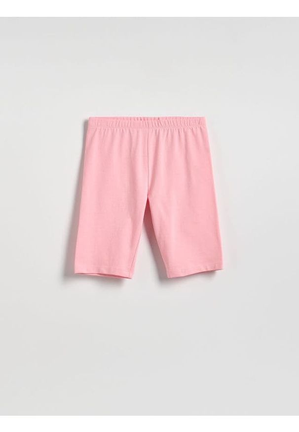 Reserved - Bawełniane szorty kolarki - różowy. Kolor: różowy. Materiał: bawełna