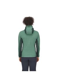 Bluza polarowa damska Rab Capacitor Hoody z kapturem. Typ kołnierza: kaptur. Kolor: zielony. Materiał: polar