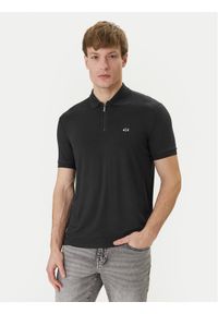 Armani Exchange Polo XM002372 AF21936 UB101 Granatowy Regular Fit. Typ kołnierza: polo. Kolor: niebieski. Materiał: wiskoza #1