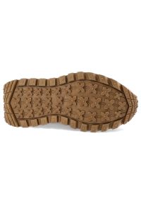 Beżowe Sneakersy Filippo Modne Skórzane Obuwie Damskie. Okazja: na co dzień, na spacer. Zapięcie: sznurówki. Kolor: beżowy. Materiał: skóra. Styl: klasyczny, wizytowy, casual #4