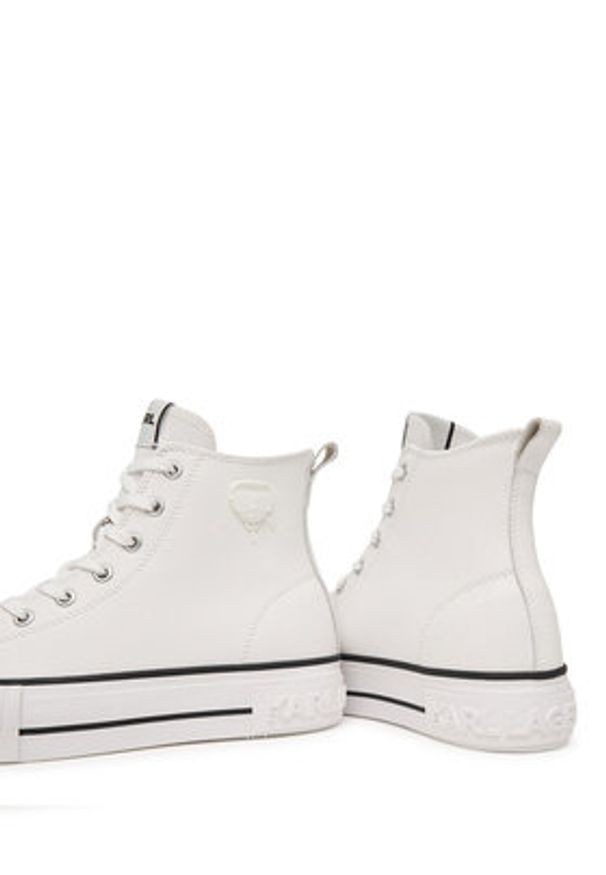 Karl Lagerfeld - KARL LAGERFELD Trampki Kampus Max KL60456 Biały. Kolor: biały. Materiał: skóra