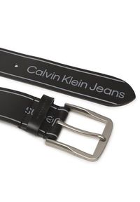 Calvin Klein Jeans Pasek Męski Round Classic Belt Aop 40Mm K50K510159 Czarny. Kolor: czarny. Materiał: skóra