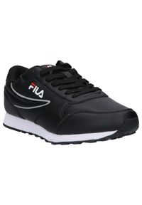 Trenerzy Fila Orbit Low. Zapięcie: sznurówki. Kolor: czarny. Materiał: syntetyk, skóra, materiał. Szerokość cholewki: normalna. Sport: turystyka piesza