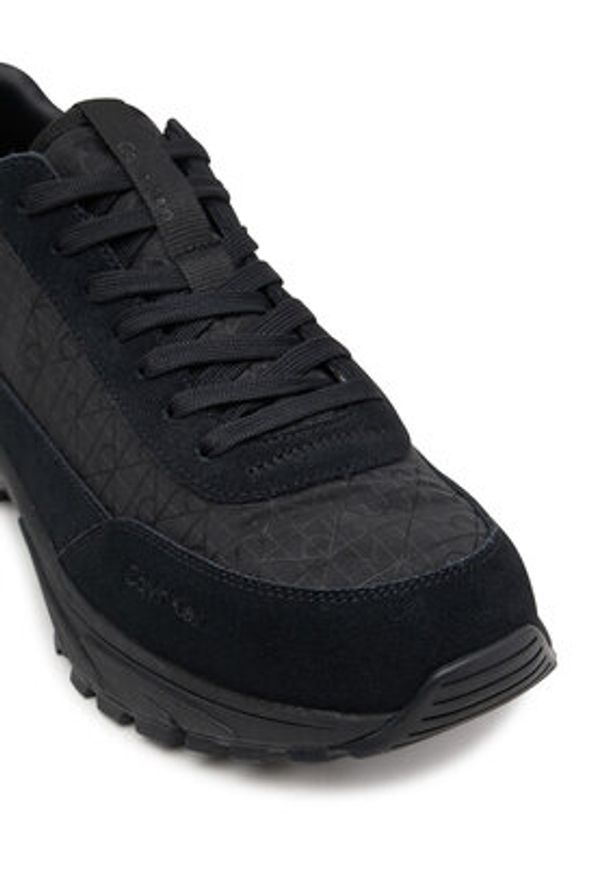 Calvin Klein Sneakersy Hike Runner Casual NY-Su Aop YM0YM01378 Czarny. Okazja: na co dzień. Kolor: czarny. Materiał: materiał