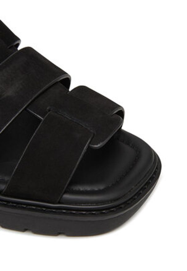 Calvin Klein Jeans Sandały Fisherman Hw Sandal Lth YW0YW01962 Czarny. Kolor: czarny. Materiał: skóra