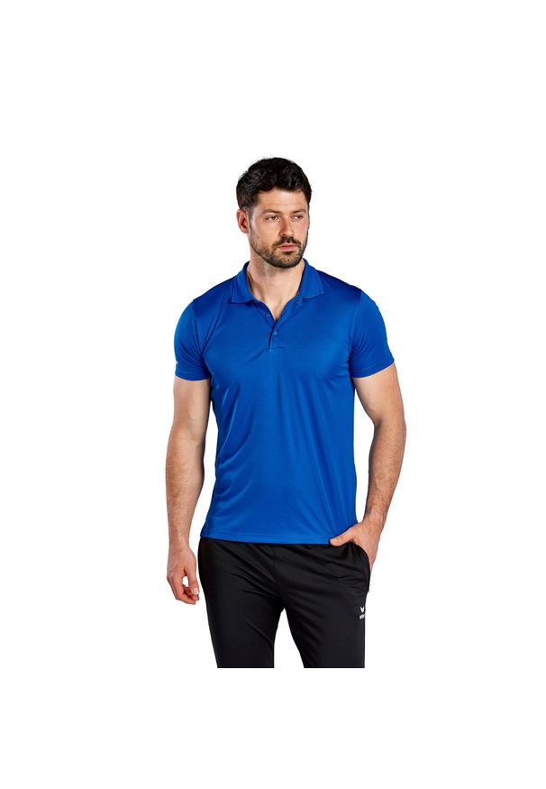 ERIMA - Polo Erima Fonctionnel. Typ kołnierza: polo. Kolor: niebieski